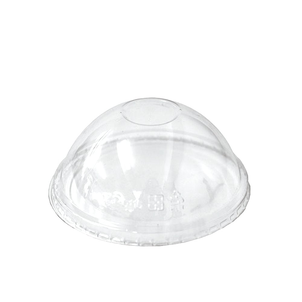 Clear PET Dome Lid To Suit 5oz White Ice Cream Cup - No Hole