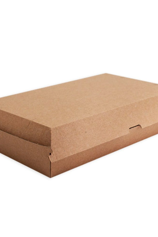 Corrugated Kraft Brown Family Dinner Box Clamshell