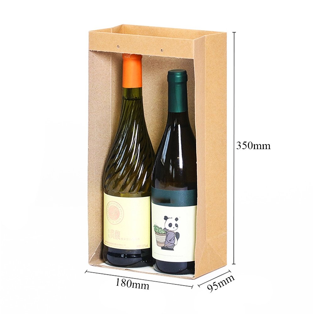 Double Wine Paper Bag With Silk Handle - TEM IMPORTS™