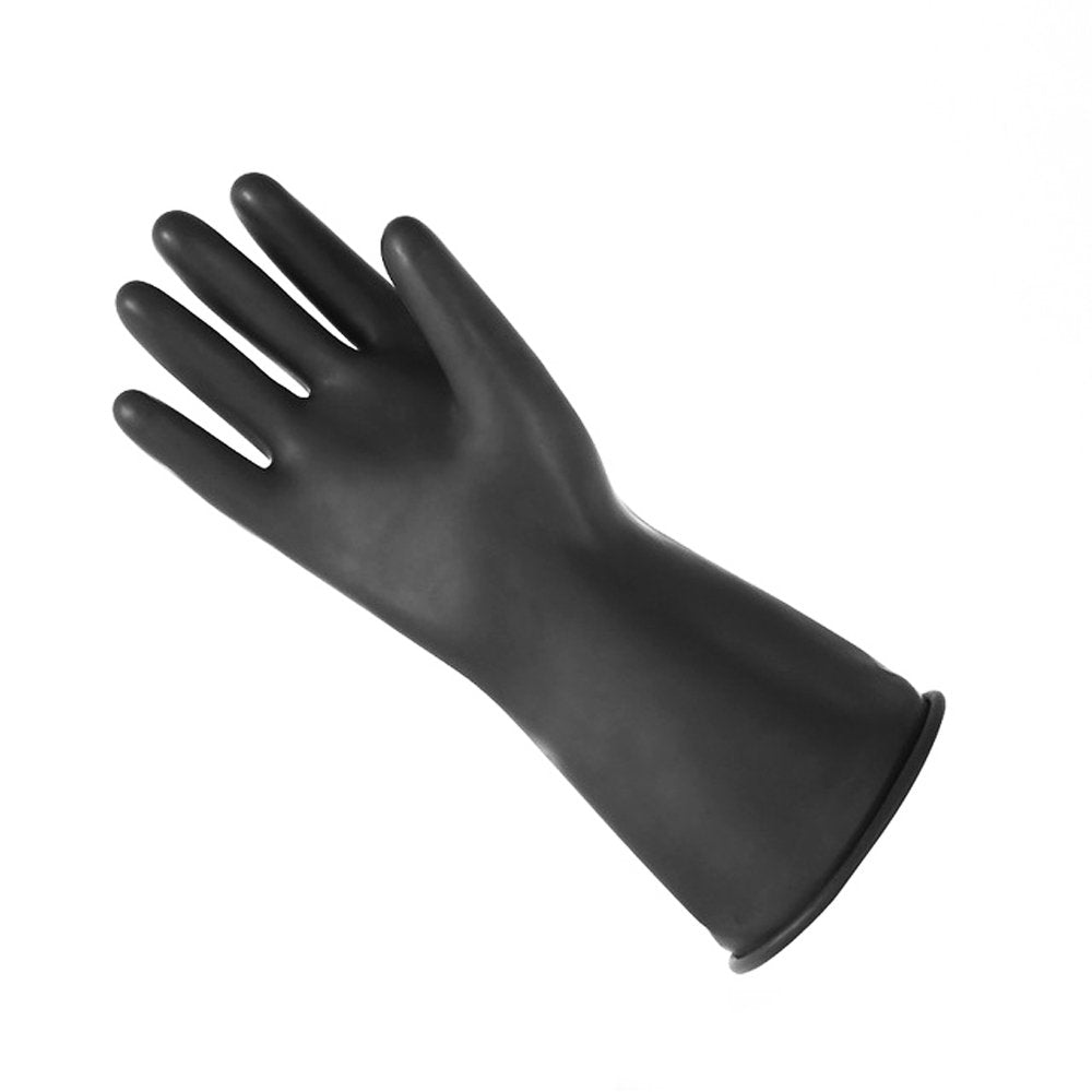 Extra Large Black Rubber Heavy Duty Gloves - 5/PK - TEM IMPORTS™