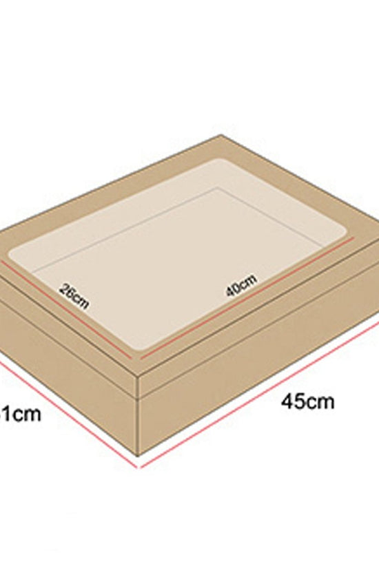 Kraft Corrugated Rectangle Catering Tray Medium Plus - TEM IMPORTS™