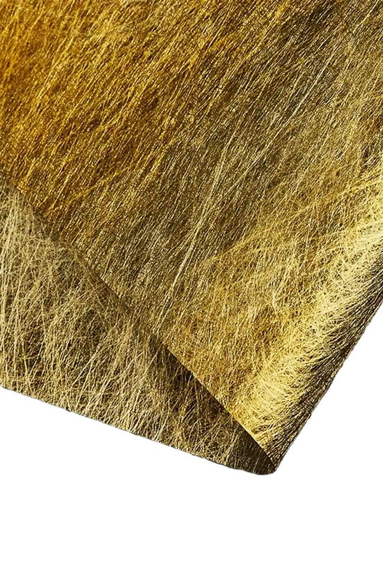 Gold Specialty Silk Wrapping Paper Sheets - Pack of 10 - TEM IMPORTS™