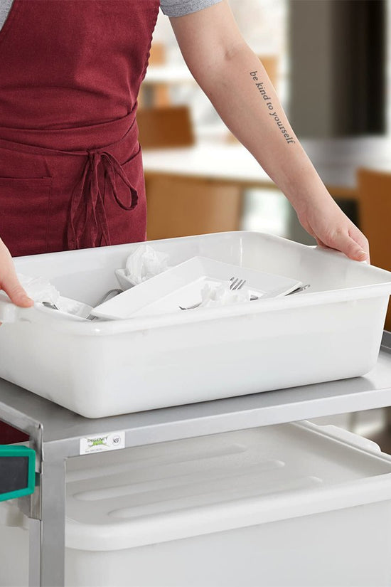 H125 KH Classik Chef Tote Box - White 550x390mm - TEM IMPORTS™