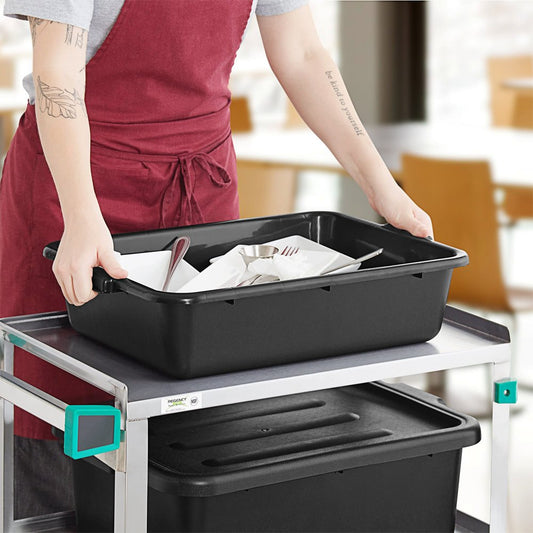 H175 KH Classik Chef Tote Box - Black 550x390mm - TEM IMPORTS™