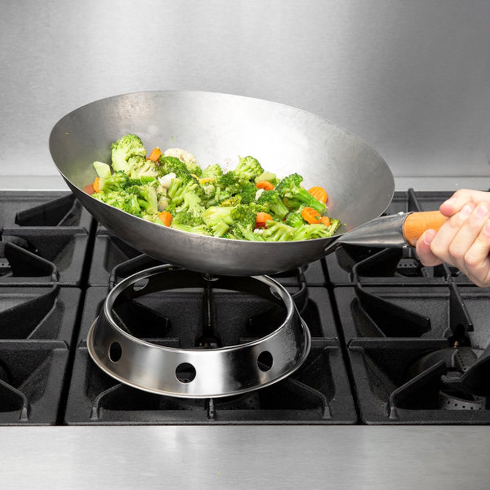 Kh Classik Chef Iron Round Base Wok Wood Handle - TEM IMPORTS™