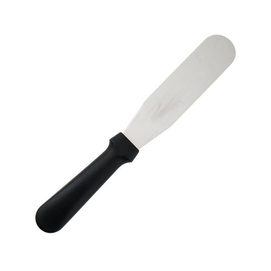 Straight Spatula Black Stainless Steel - 150mm