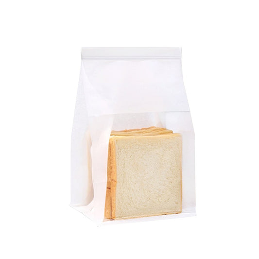 Medium Paper Bread Bag Window - White - TEM IMPORTS™