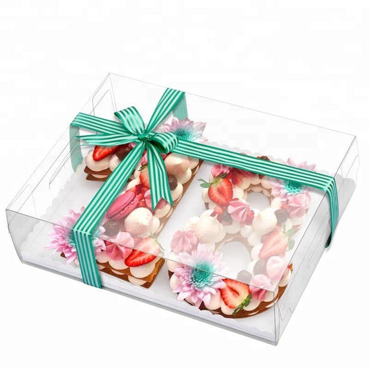 Medium Rectangular Clear Cake Box - TEM IMPORTS™