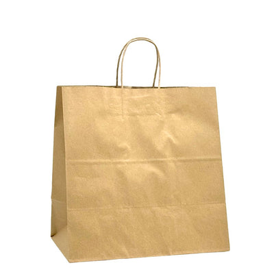 Medium (Uber Styled) Takeaway Kraft Twisted Handle Paper Bag - 250/CTN