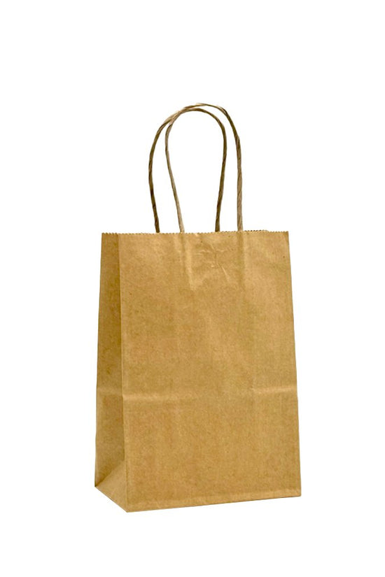 Retail Takeaway Kraft Twisted Handle Paper Bag Mini Baby - 500/CTN