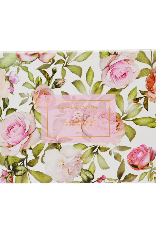Pink Roses Pattern Rectangle Paper Box - TEM IMPORTS™