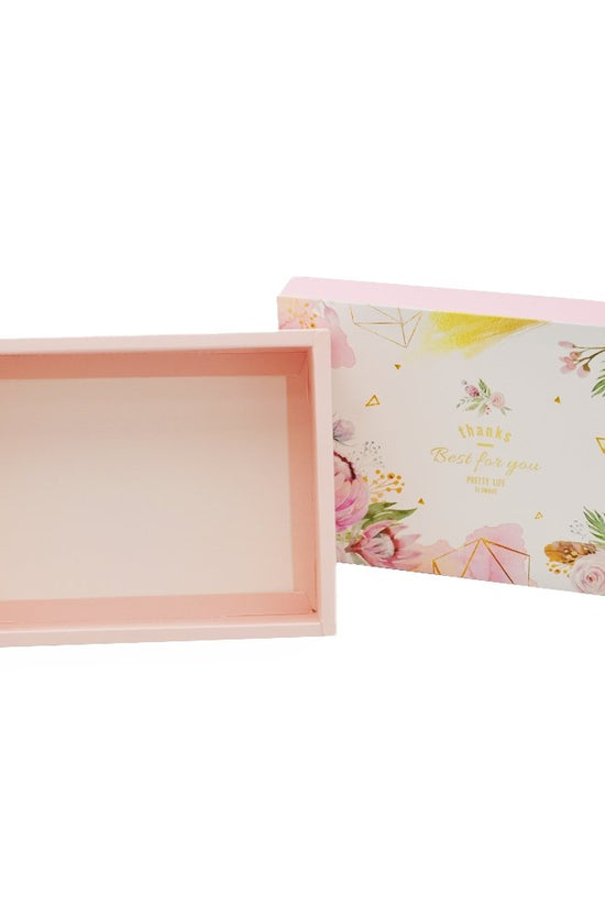Pretty Pink Pattern Rectangle Paper Box - TEM IMPORTS™