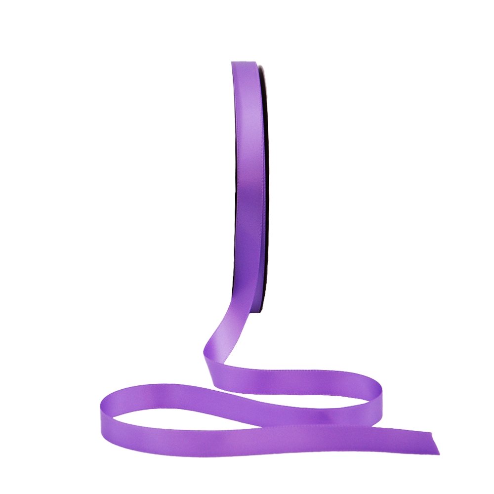 Satin Double Faced Woven Edge Ribbon-Grape - TEM IMPORTS™