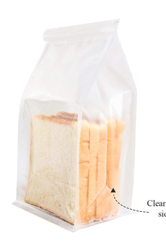 Small Paper Bread Bag Window - White - TEM IMPORTS™