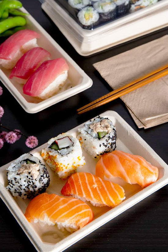 Small Sugarcane Sushi Tray - TEM IMPORTS™
