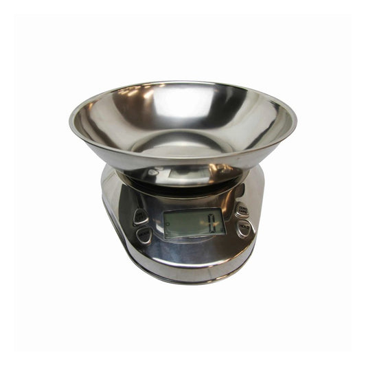 Stainless Steel Electronic Scale With Bowl - 5Kg - TEM IMPORTS™