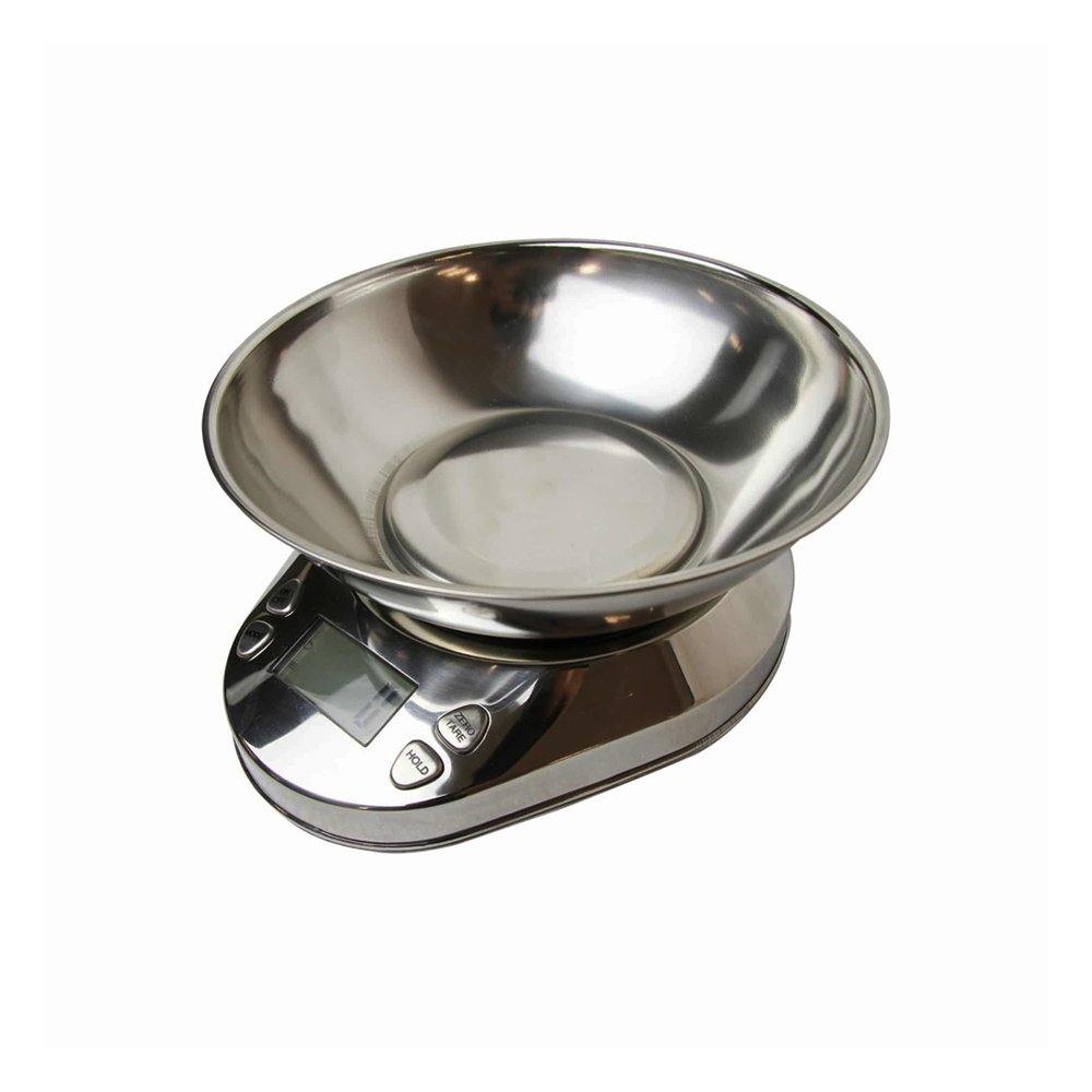 Stainless Steel Electronic Scale With Bowl - 5Kg - TEM IMPORTS™