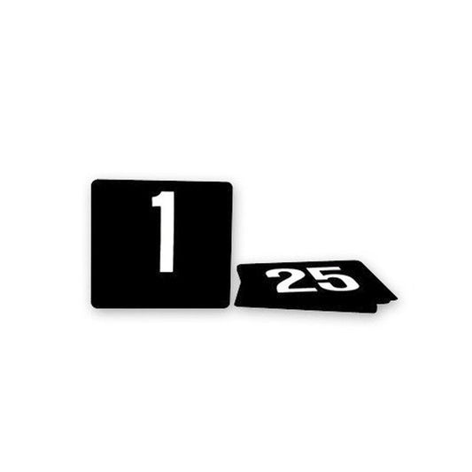 White On Black Table Numbers Plastic Set #1-25 - TEM IMPORTS™